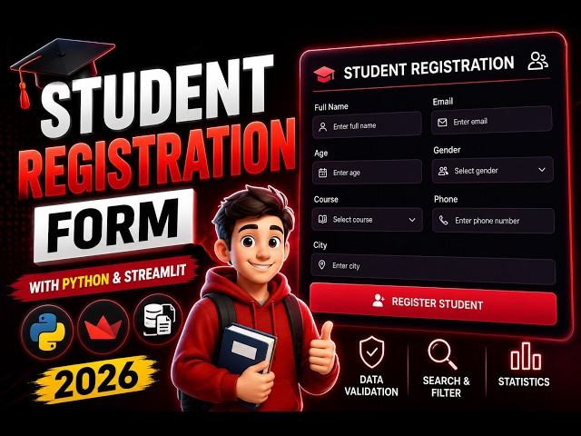 How to a Student Registration Form with Python & Streamlit