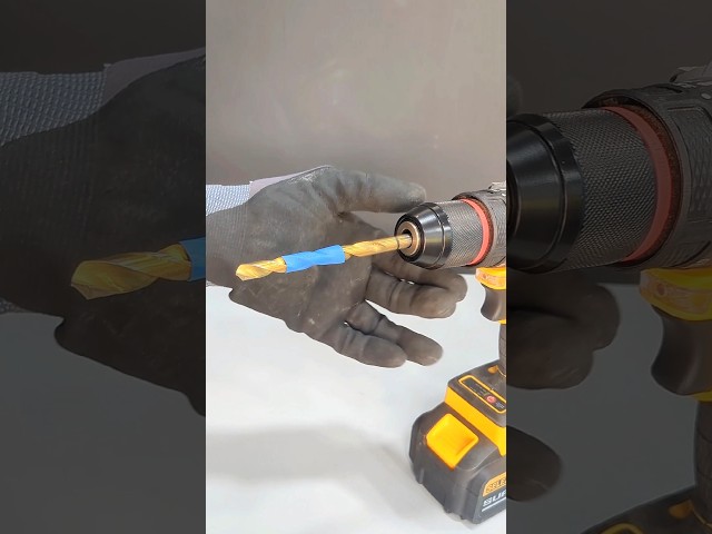 Method tested on the drill bit for making holes.