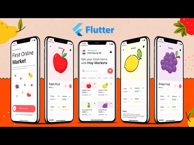 Flutter Fruit-Shop Design | Speed Code