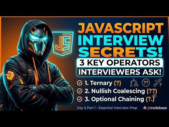 JavaScript Ternary, ?? & ?. | Interview Questions & Answers | Tricky Interview Questions