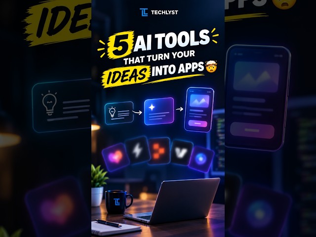 5 AI Tools That Turn Your Ideas Into Apps 🤯