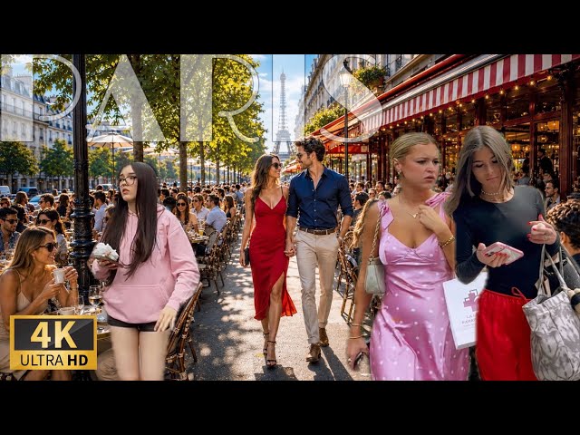 🇫🇷Paris 4K 120FPS Walking Tour] A Paris walk: Le Marais & Champs-Élysées 06/June/2026