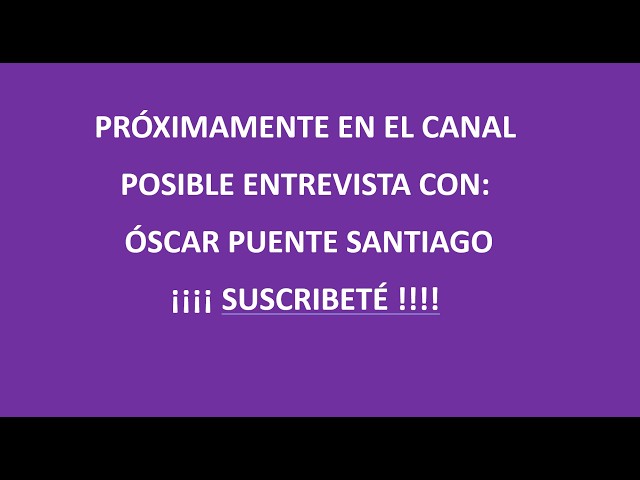 “I analyze what happened with Óscar Puente… JOIN the channel for more”