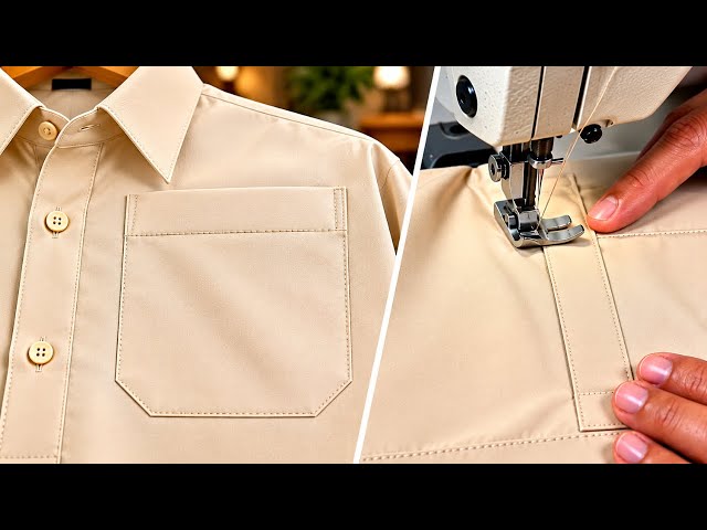 How to Sew a Gents Front Pocket | Sewing Tips & Tricks 