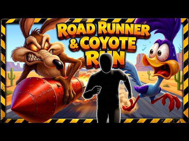 Immersive Interactive Warm Up | ROAD RUNNER & COYOTE RUN | Full Body #8