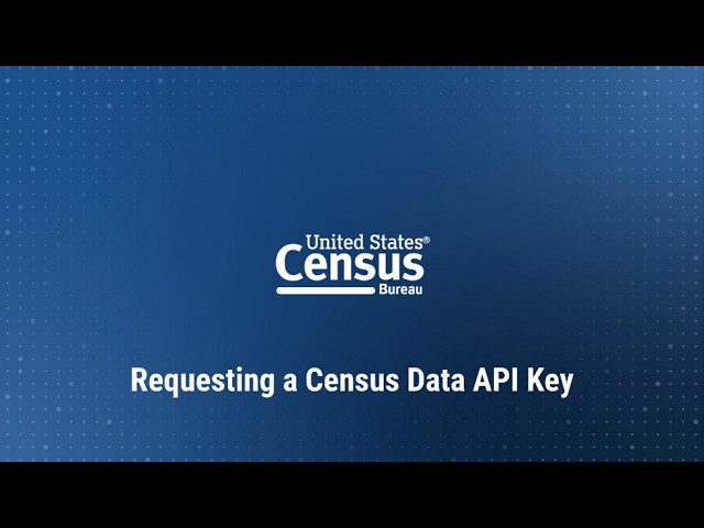 Requesting a Census Data API Key