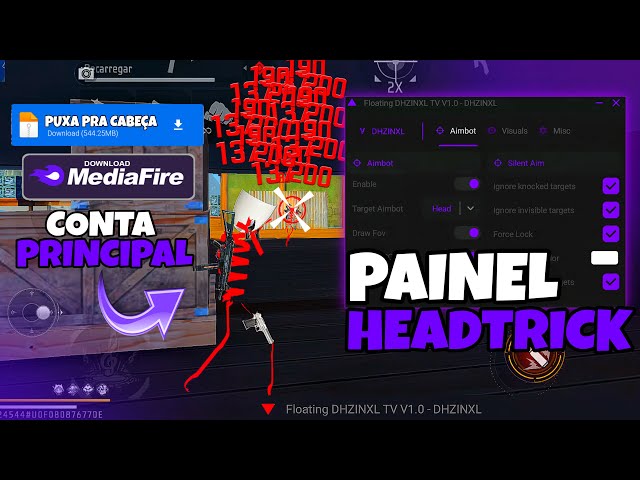EXTERNAL HEADTRICK!! 🥶 97% HS PANEL MOBILE IOS AND ANDROID 🤣 NEW XIT LINK MEDIAFIRE 🎯