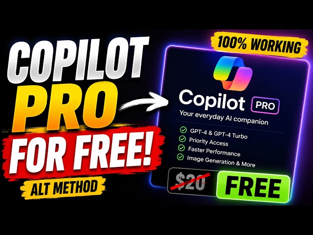 How to Get Microsoft Copilot Pro for Free | Premium Features 2026