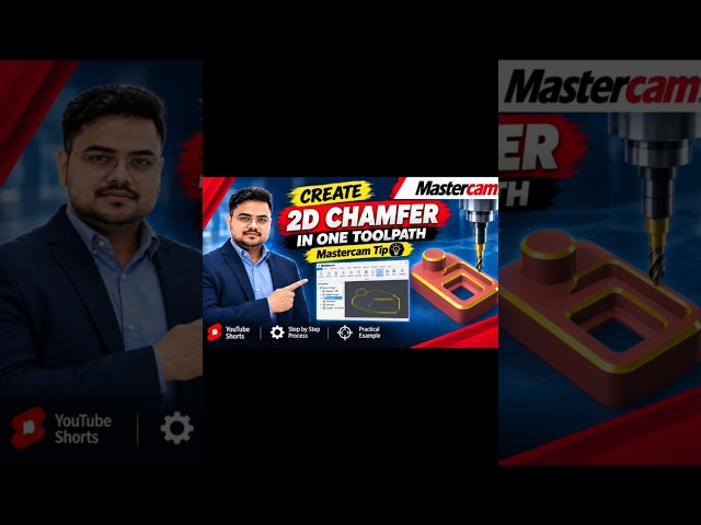 How to Create Chamfers with Different Dimensions in ONE Toolpath | Mastercam