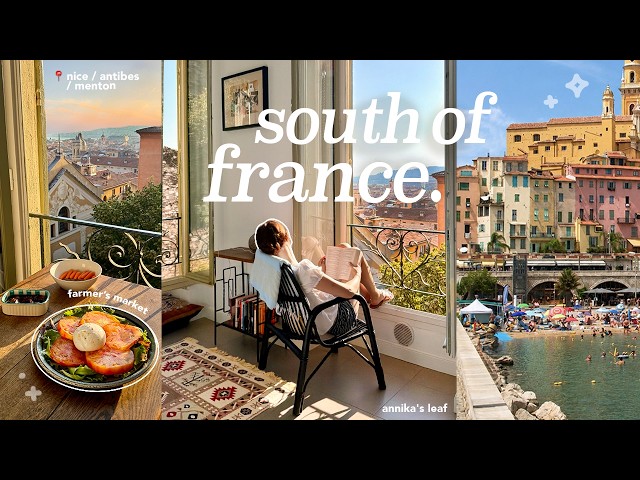 summer in the south of france🥖⋆˚࿔ slow mornings on french riviera, heatwave, day trips, solo travels