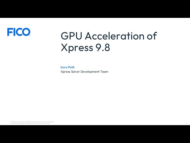 What can GPUs do for Mathematical Optimization?