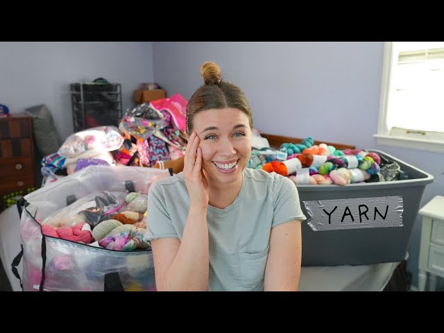 THE BIG SORT: organizing my yarn after traveling to 50 states