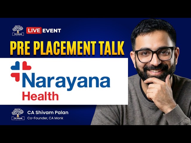 Narayana Health Finance Maharathi Program | Pre-Placement Talk for May'26 Qualified CAs