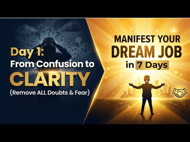 Confusion to clearity Menifest your dream job in seven days@||sangeetaGarg1111 ||Law of attraction||