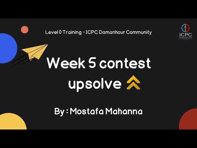 Contest 3 upsolve (level 0 2026) | ICPC Damanhour