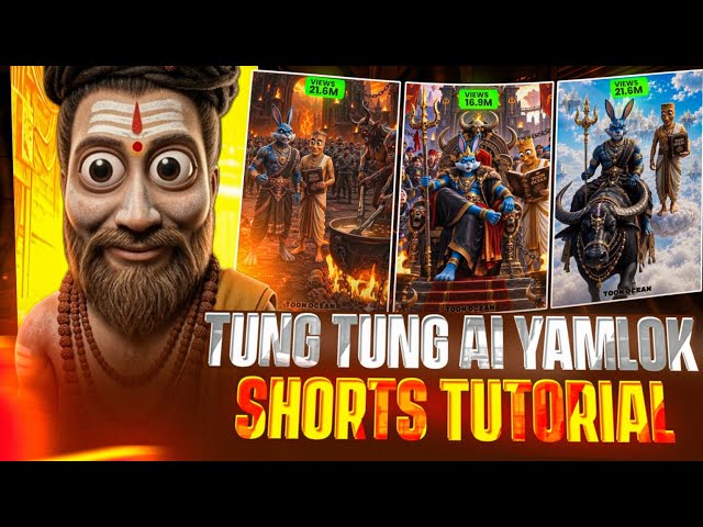 🔥 TUNG TUNG AI YAMLOK Shorts Editing Tutorial 🤯 | Free Fire AI Shorts Kaise Banaye | YFYT