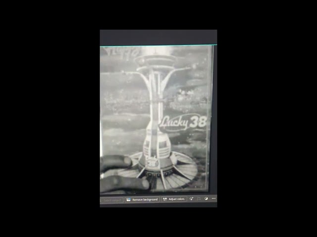 Lucky 38 Model I created in Amazon's Fallout Season 2. overlayed.