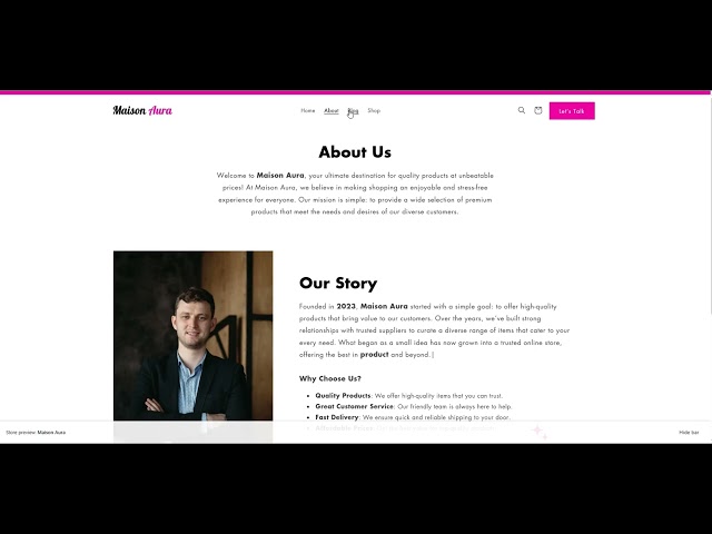 Maison Aura Shopify Theme Preview