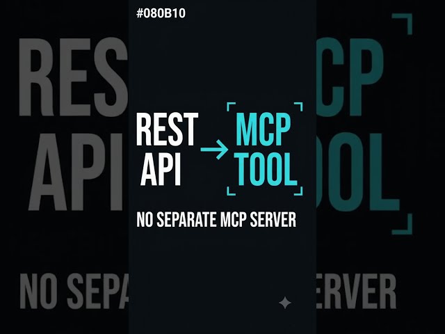 Your REST API Can Now Become an MCP Tool 🤯 No Separate MCP Server