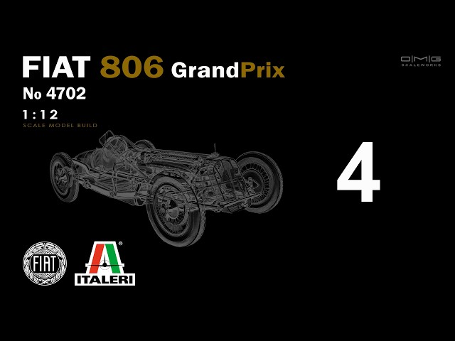 4 | Fiat 806 GrandPrix | Italeri | 1/12 | Scale Model Building | ASMR |