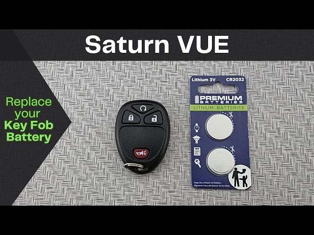 How to DIY Replace or Change a 2008 - 2010 Saturn VUE Key Fob Remote Battery