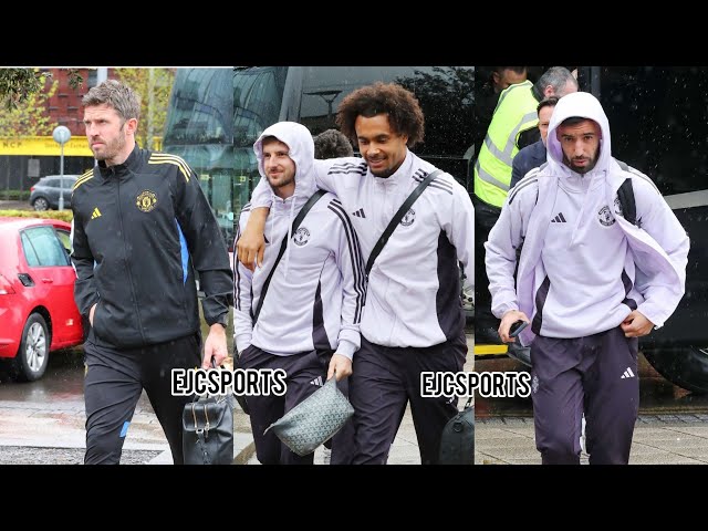 Manchester United team travel to London to play Chelsea FC