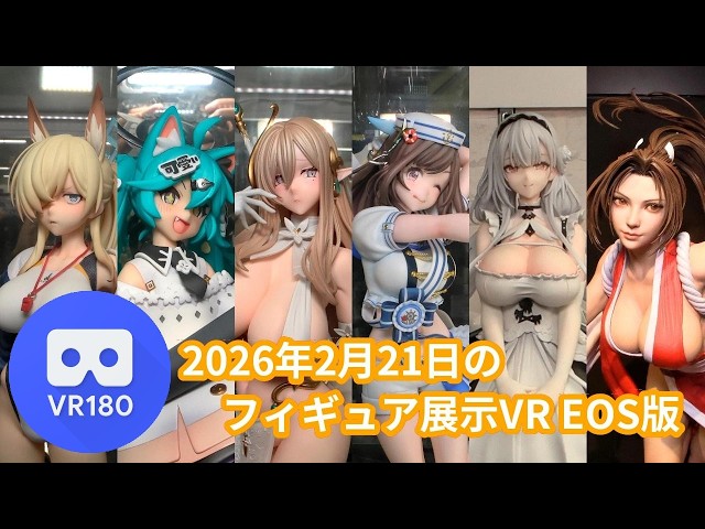 【VR180 3D】2026/2/21の秋葉原新作フィギュア展示VR（EOS VR）