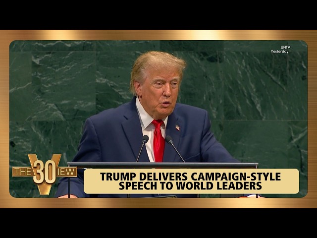 Trump Delivers Campaign-Style Speech To World Leaders | The View