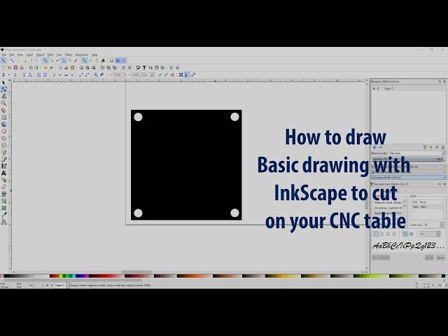 Using InkScape to make basic drawings to cut with your CNC Table