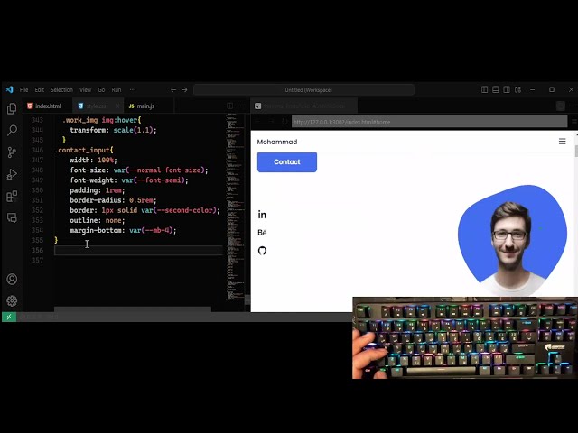 ASMR Programming - Personal portfolio Website P2 - No Talking