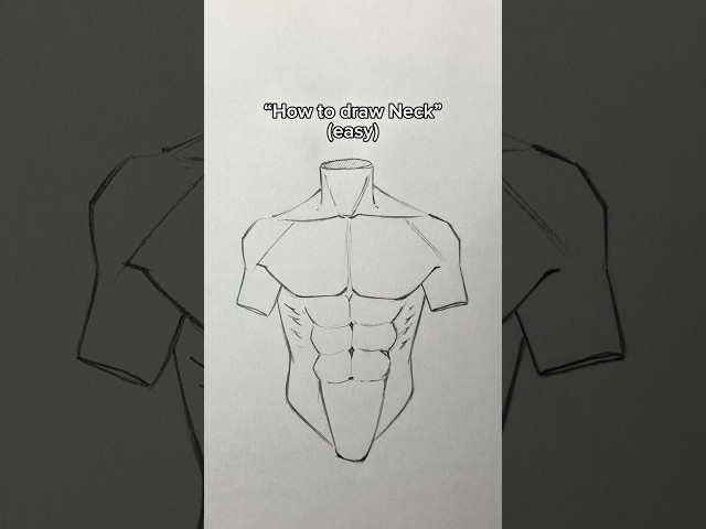 How to draw Neck (easy)