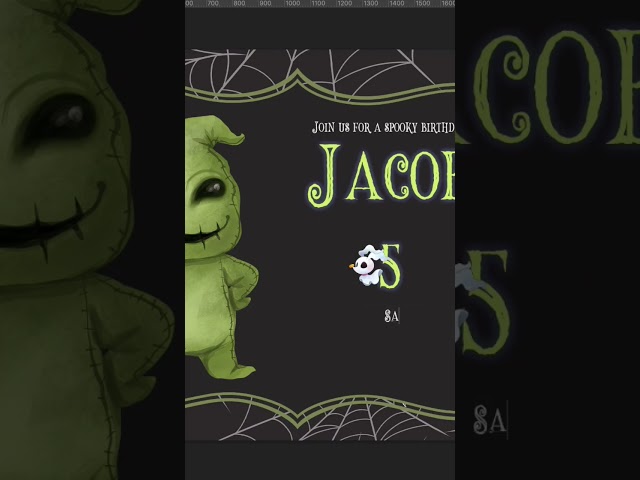 Editing workflow #editing #nightmarebeforechristmas #boogiewoogie #halloween #diy #invitation #craft