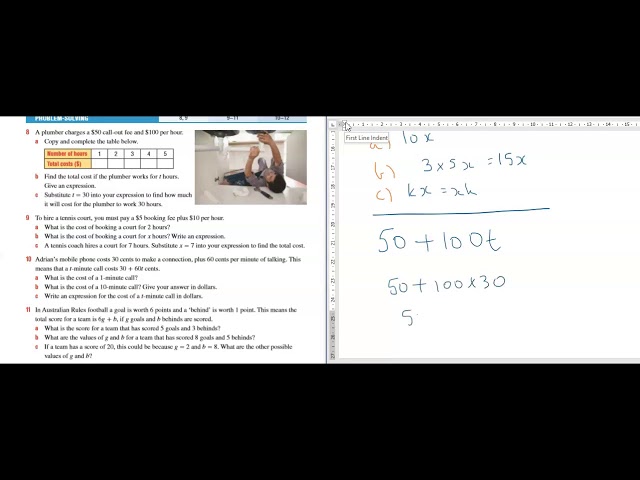 Year 7 Maths_5G algebraic modelling