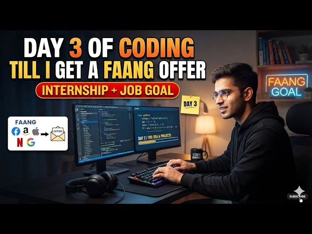 ⚡ DAY 03: Coding until a FAANG company gives me an internship and job offer. 🎯