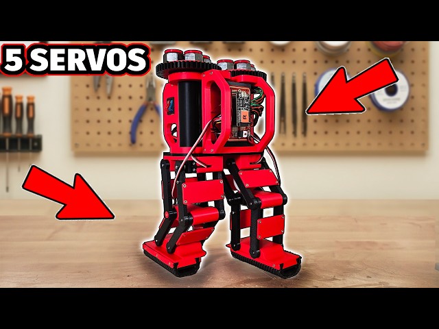 Five Servo Balancing Bipedal Robot