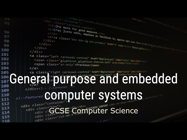 General purpose and embedded computer systems