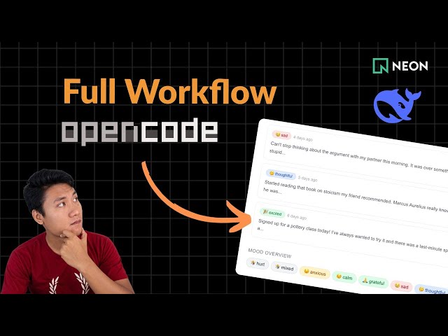 OpenCode Full Workflow: Build & Deploy a Full-Stack AI App