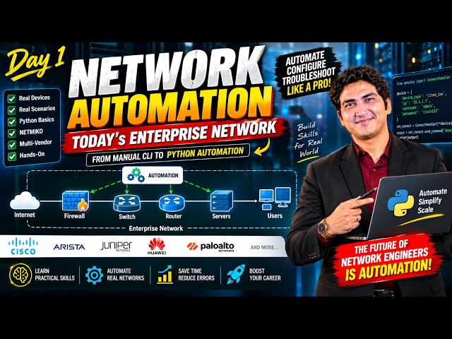 Day 1 Network Automation by Praphul Mishra Sir | Learn. Practice. Master Modern Networking