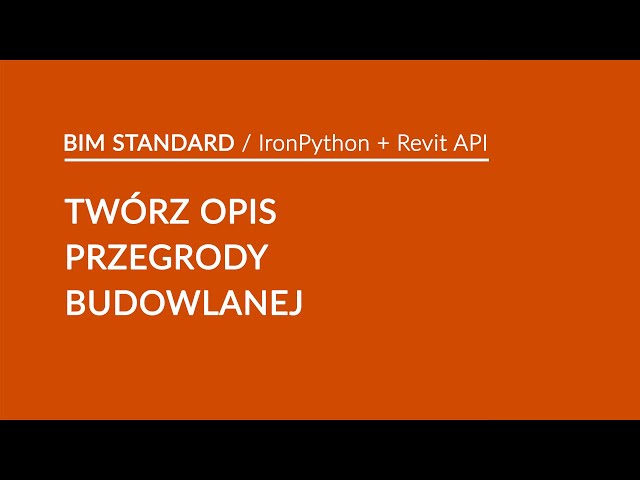 TWÓRZ OPIS PRZEGRODY BUDOWLANEJ