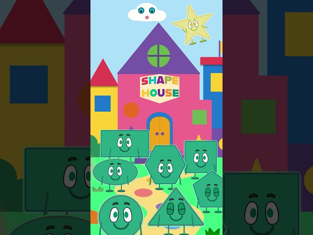 Meet the Shapes! | Circle, Triangle, Square & More! 🌈 #Shorts