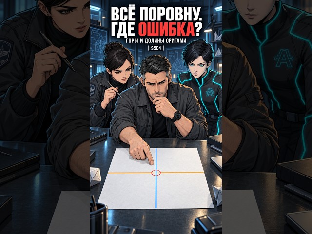 Всё поровну. Где ошибка? Найди неверный сгиб | S5E4 #Оригами #МатематикаОригами #OrigamiMind