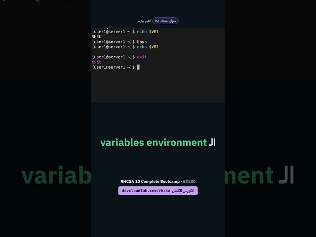 The difference between local variables and environment variables in Linux shell