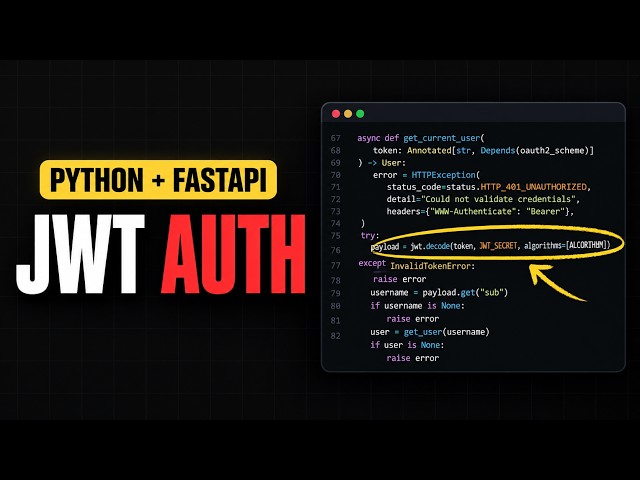 I Built FastAPI Auth From Scratch (Watch Me)