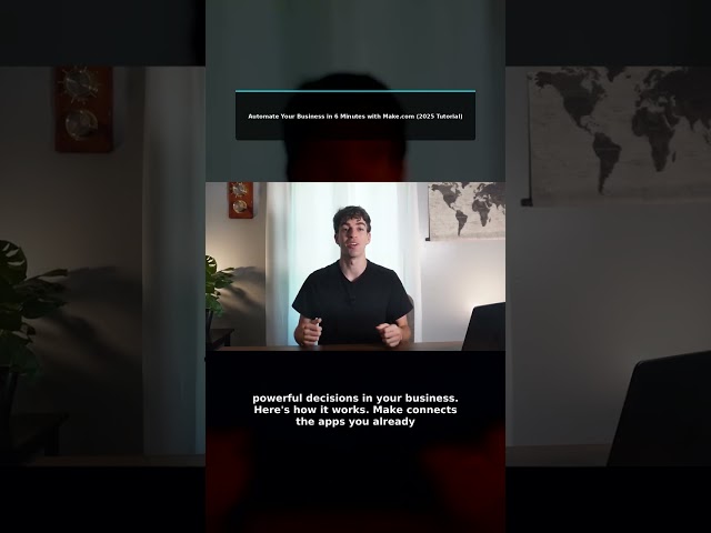 Automate Your Business in 6 Minutes with Make.com (2025 Tutorial)
