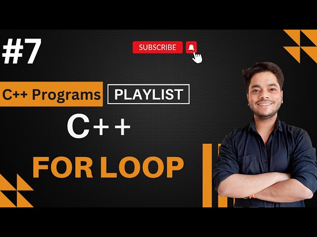 For Loop in C++ | playlist |