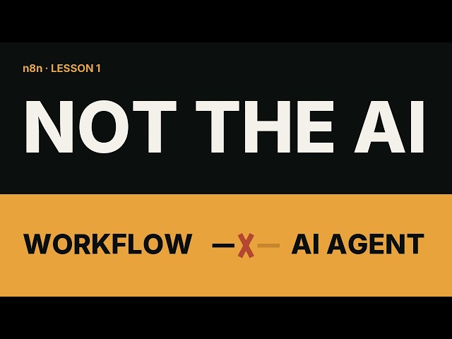 n8n Tutorial for Beginners: What a Workflow Actually Is | Lesson 1