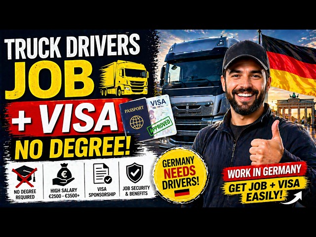 How to Get Truck Driver Jobs in Germany 🚛 | Salary, Visa & Requirements