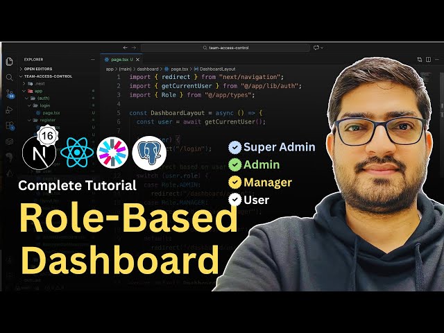Build Role-Based Dashboard with React 19 & Next.js 16 | Authentication & Authorization