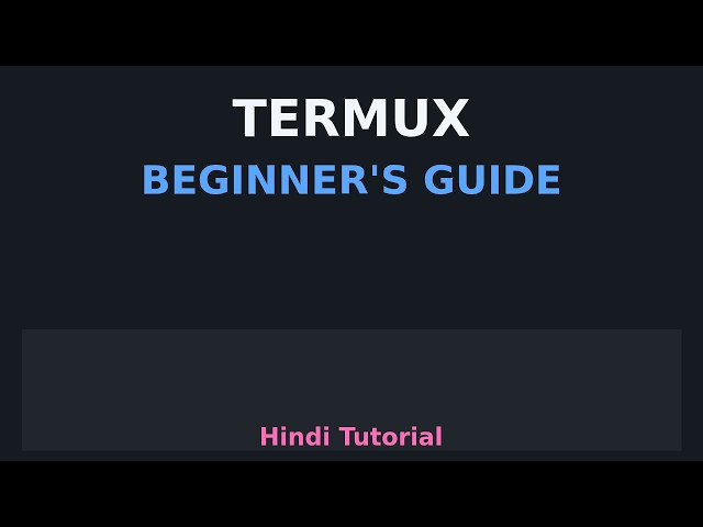 Termux Beginner's Guide | Android par Coding Kaise Karein (Hindi)