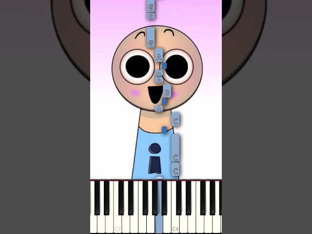 Sprunki Ipin Theme (Piano Tutorial)